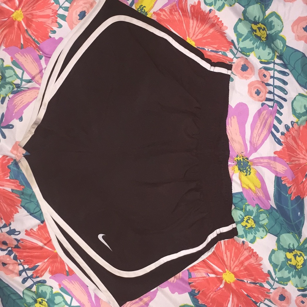 Black and white Nike Athletic Shorts